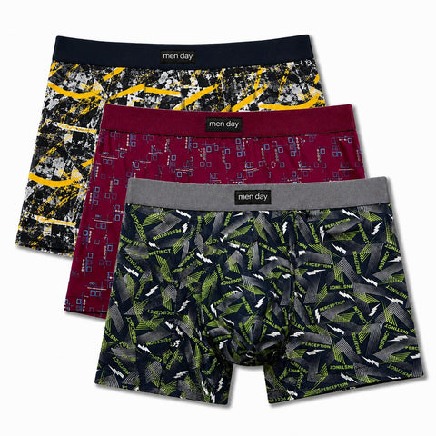 Men Day Boxer (3-Pack) – Comfortable & Stylish Everyday Wear