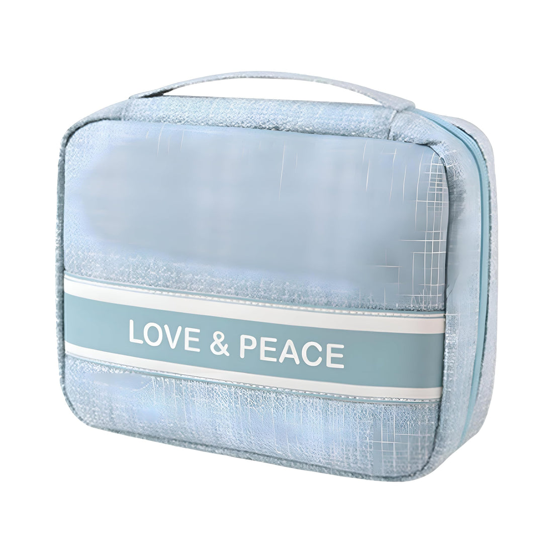 Travel bag-storage bag and daily essential organizer, portable lotion and tool holder, durable and stylish design, perfect for work, vacations and more (Sky Blue)