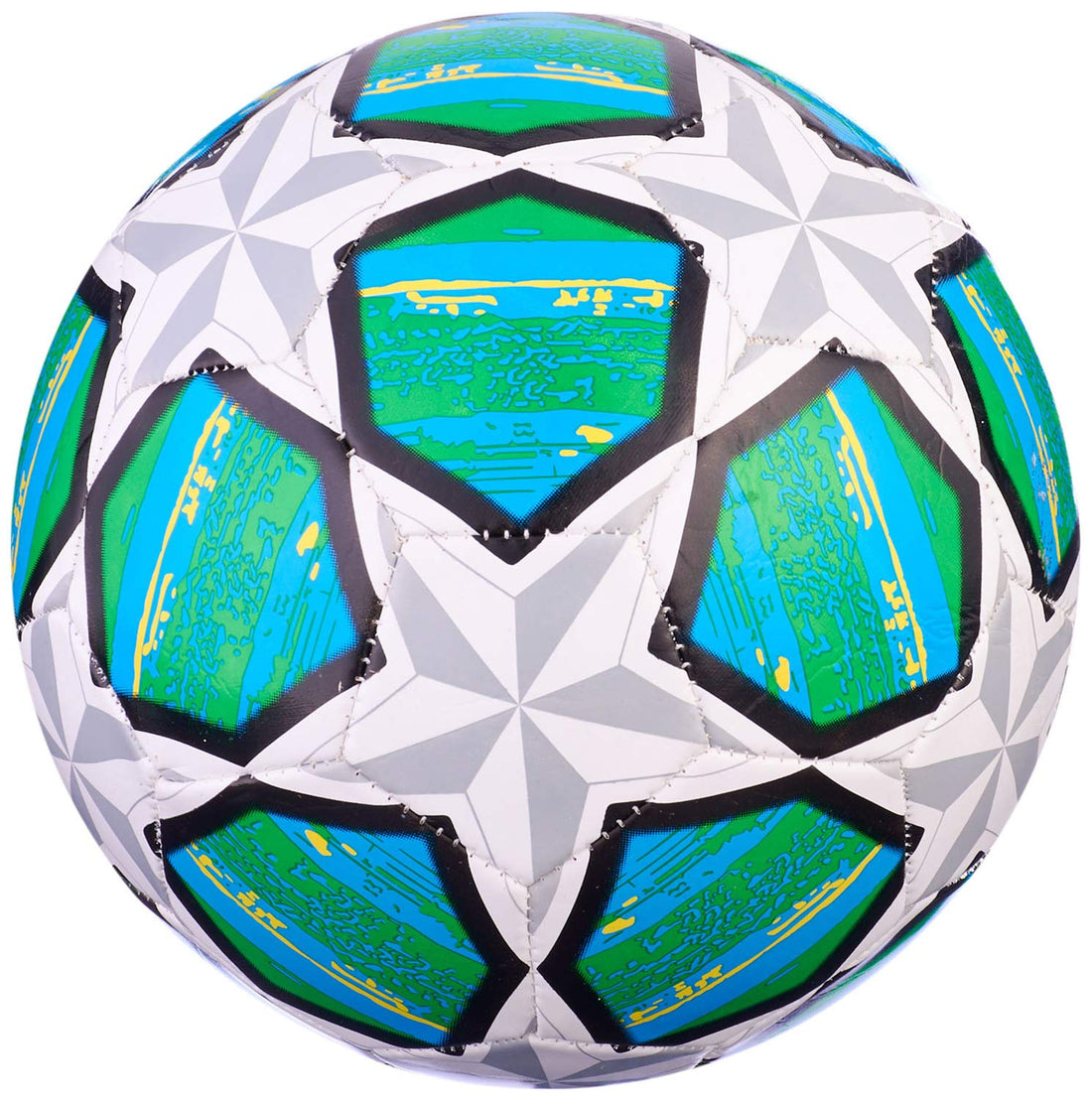 Football Soccer Ball, Size 5 - Multi Color, (14.5×14) cm