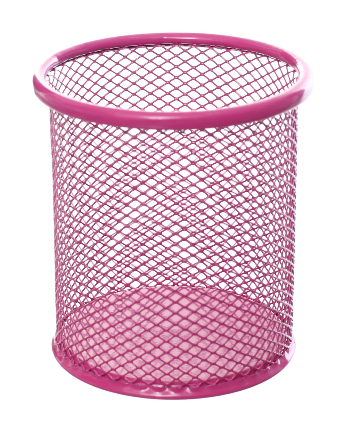 Metal Mesh Round Pen Holder Durable and Stylish Desk Organizer Perfect for Office School and Home Use Keeps Your Stationery Neat and Accessible Multicolor