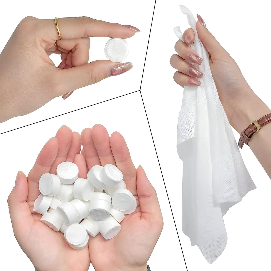 Compressed Face Mask - Try DIY Silk Leaf Face Mask for Moisturizing Skin Care Perfect for Home Spa Treatments(100pcs)