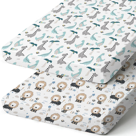 Moru Moro Baby Crib Sheet Multicolor Fits Boy