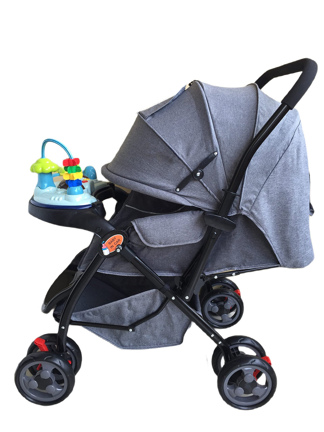 Bambio Push and Go Stroller (Grey),beige (clay)