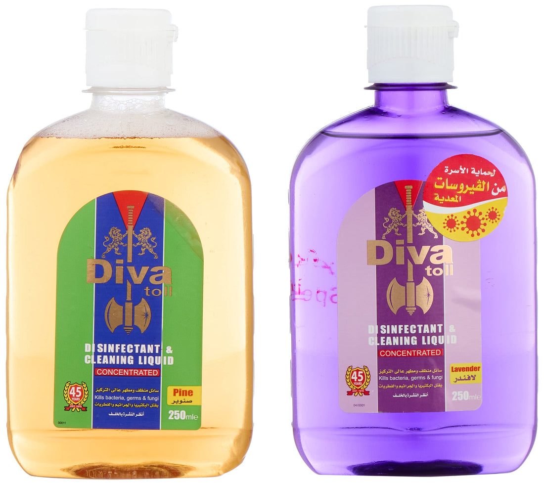 Devatol Apple & Lavender Multi-Purpose Liquid Cleaner Set - 2 Pieces, 250 ml, Assorted Scents, 2 Pieces
