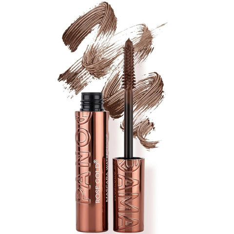 Waterproof Mascara Long&Curl Brown – Natural Defined Lashes with Long-Lasting Curl Hold, Red Brown Mascara, Perfect for Auburn Hair & Hazel Eyes