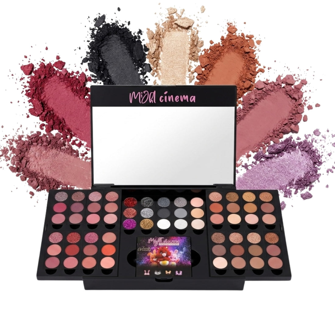 63 Colors Eyeshadow Palette,Matte Glitter Eyeshadow Makeup Palette with Eyeshadow Brush,Highly Pigmented Colorful Shimmer Eye Shadow Palette Makeup Kit for Women