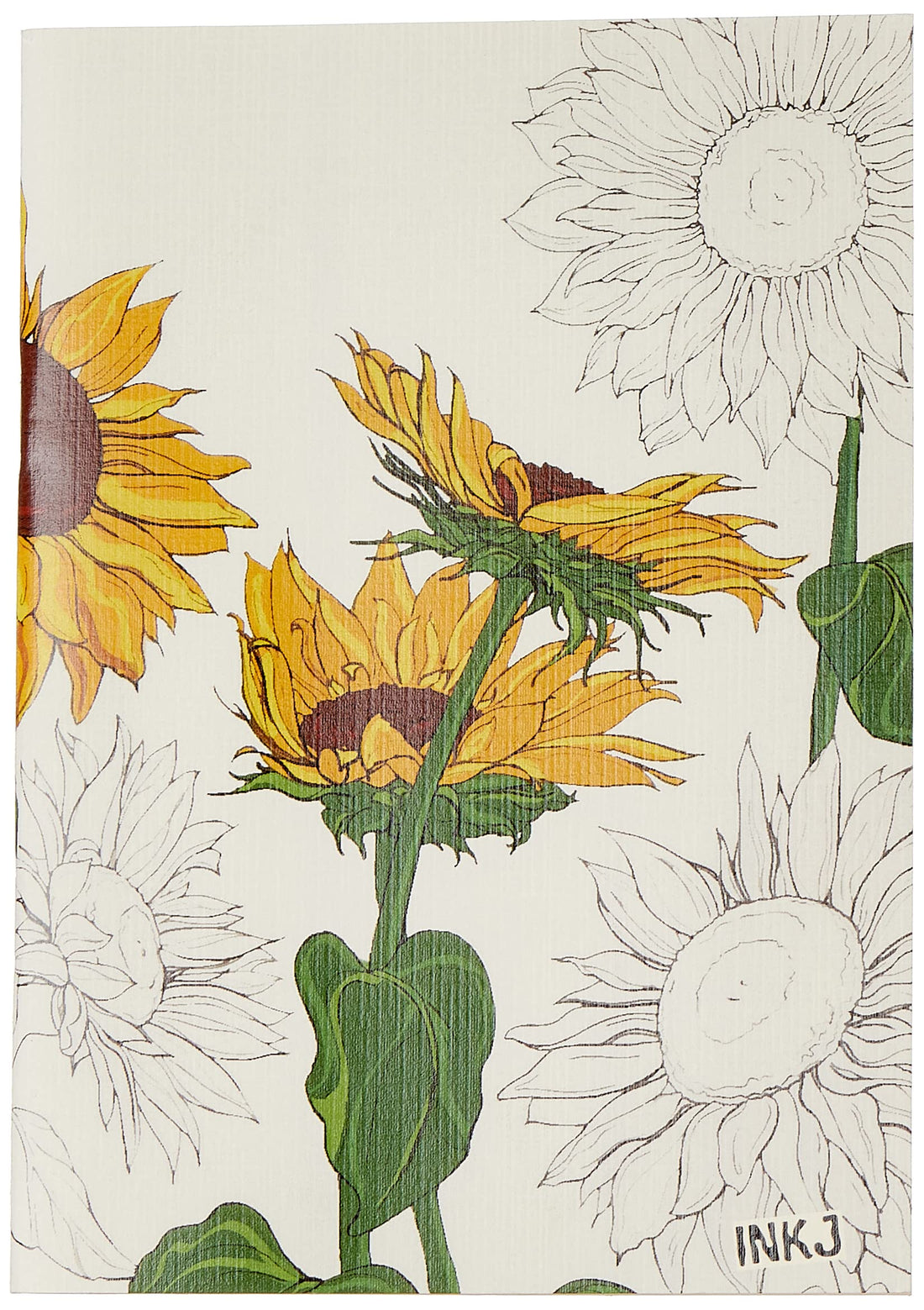 The inkjection a5120l notebook sunflower 5 multicolor lined paper a5 -