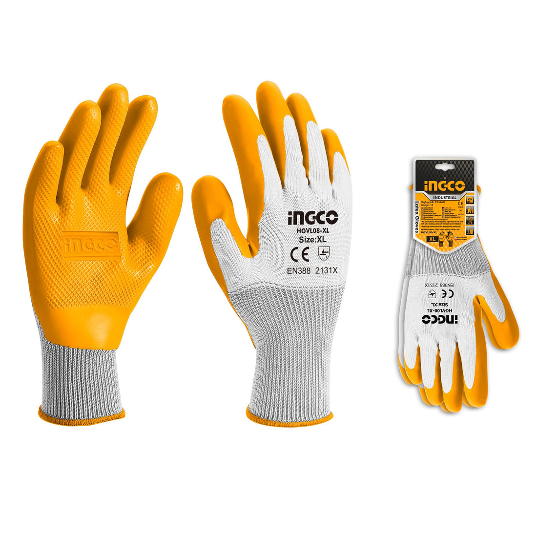 Ingco Hand Gloves, Anti Cut Resistant, Industrial Use Safety Gloves, Gardening Gloves, Use for heavy cargo handling worker, slight sharp objects carrier etc