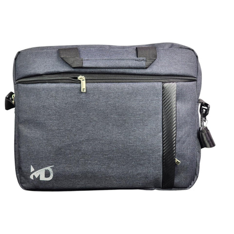 MD Stay Fit Laptop Bag, 15.6 inch, Waterproof Nylon, 3 Compartments, Adjustable Shoulder Straps