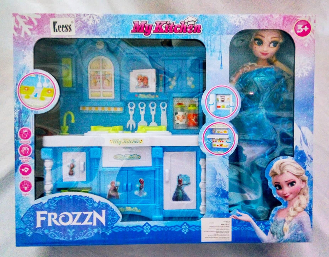 Alpino Frozen Princess Kitchen with Frozen Bride and Pino Accessories Sound and Light