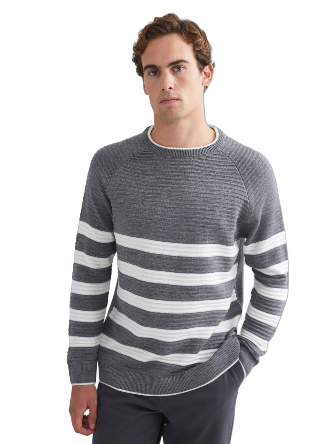 LC WAIKIKI Men Crew Neck Striped Sweater