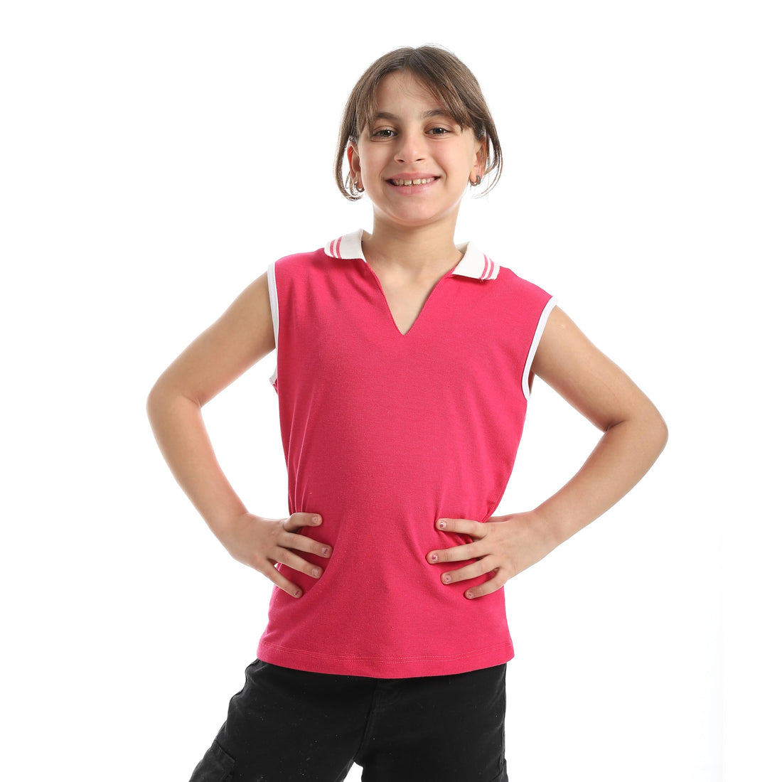 Andora Girls Sleeveless Shirt Sleevelees Cotton