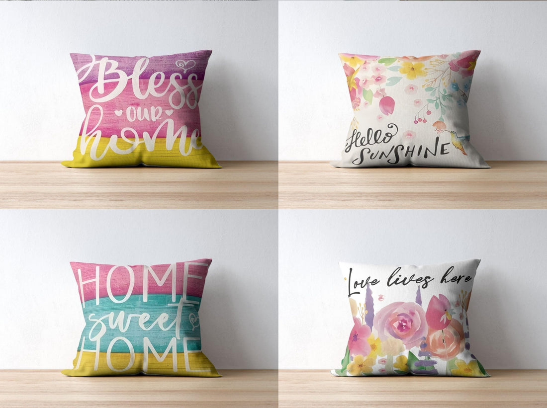 Pillow Case Cushion Cover set from MEGA JO in modern colors and attractive designs 18 x 18 inches 45 x 45 cm (MJ- (199))