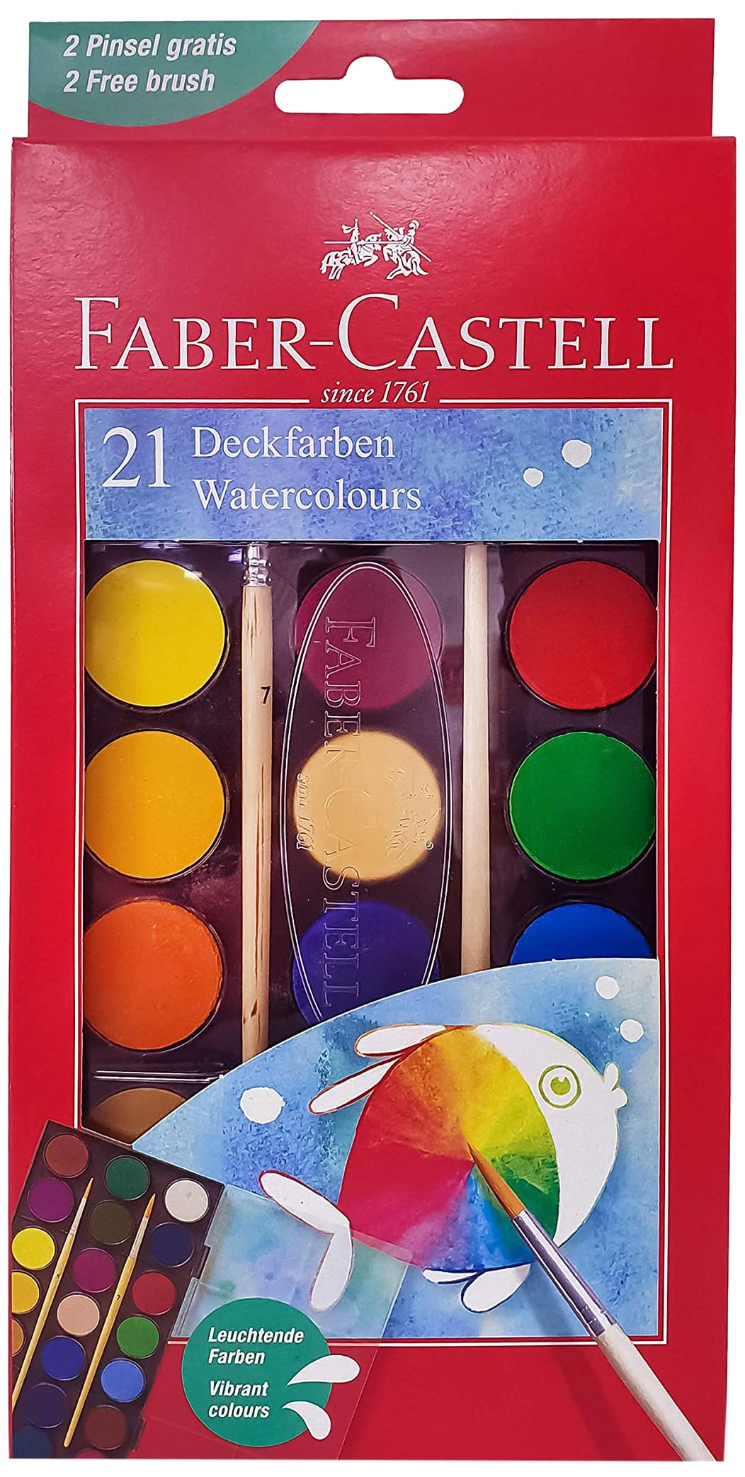 Faber-Castell Watercolors 21 Color 30Mm