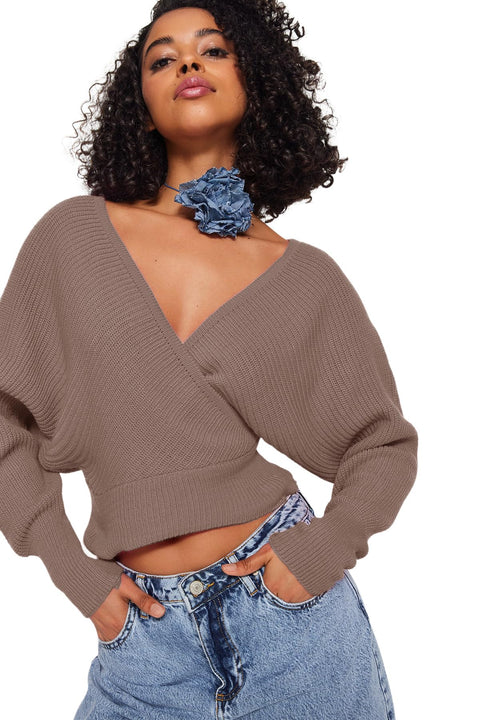 Trendyol Womens Mink Double Breasted Knitwear Sweater Twoaw21Kz1277 Sweater (pack of 1)
