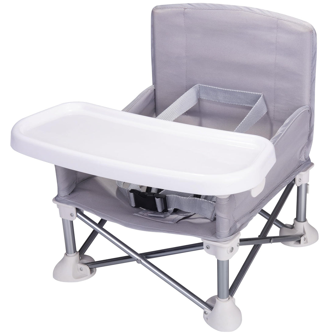 Beautiful Useful Youthful Baby Booster Chairs, Folding Portable High Chair for Eating, Baby Seat Feeding Chair with Detachable Dishwasher Safe Food Tray ＆ Anti Detachment Seat Belt