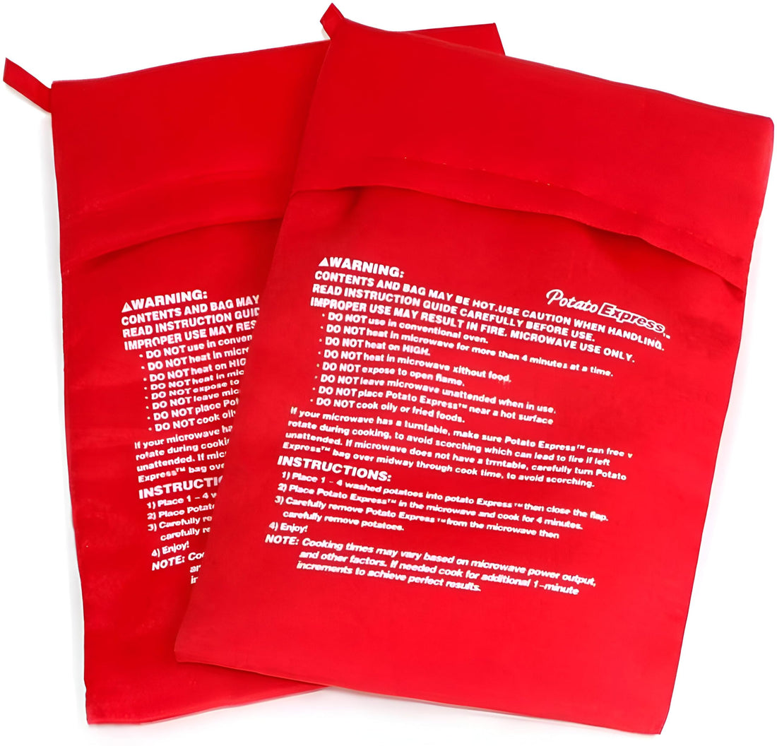 Reusable Microwave Washable Potato Cooking Bags - The Perfect Practical Potato Cooking Bag for Cooking Delicious Potatoes Quickly and Easily in Microwave, Now Exclusive in Elegant Home (2)