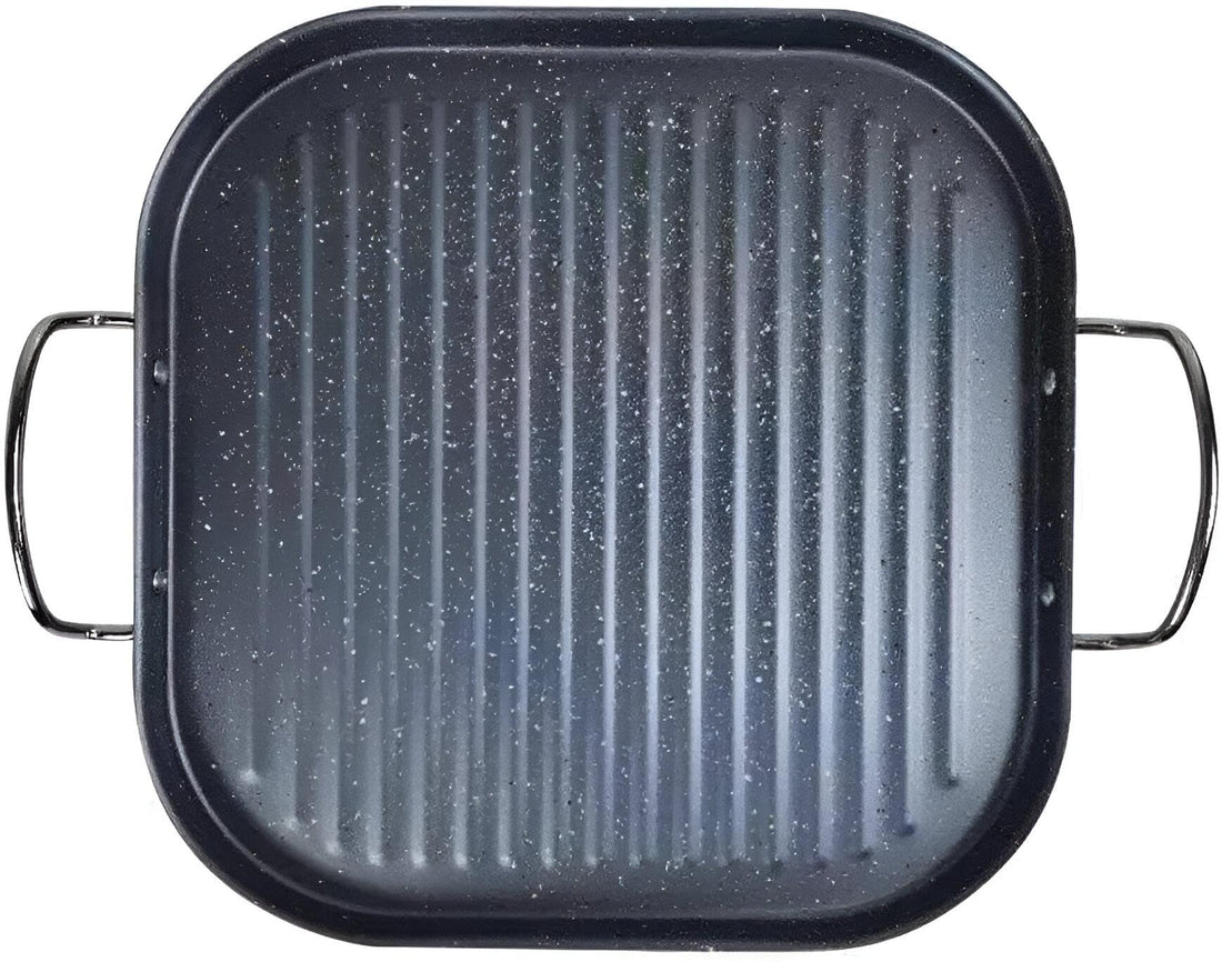 Grill Pan - Experience the perfect taste of grilled fish, shrimp, chicken and kebab with our granite grill, designed for easy home use and exceptional flavor.