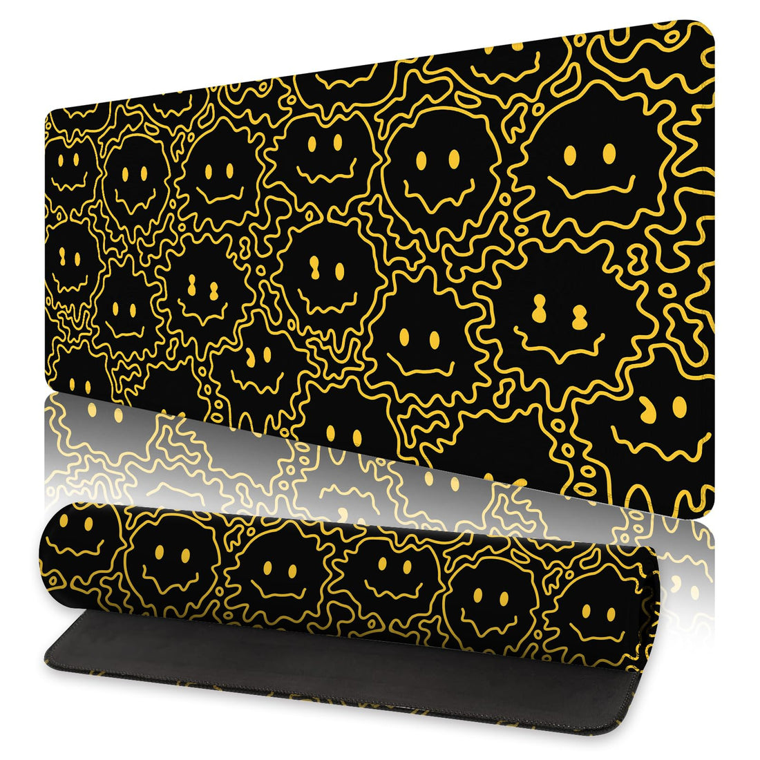 Desk Mat Non Slip Gaming Mouse Pad Soft Pads Hippie Smile Desktop Protector Covers for Home Office Keyboard Laptop Computer and Writing 31.5x11.8