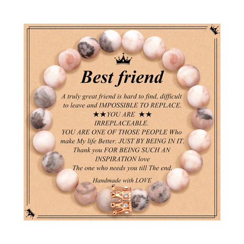 Woman Birthday Gifts Idea Friendship Gifts For Women Best Friends Besties Aunt Female Mom Daughter Granddaughter Gf Anniversary Christmas Valentines Day Graduation Healing Stone Crown Gifts For Her