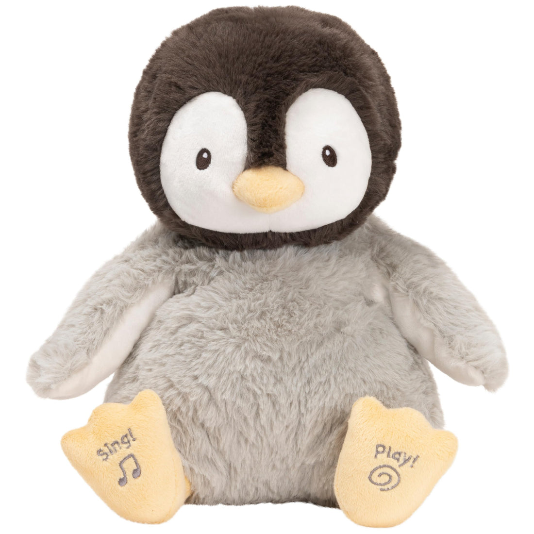 GUND Baby Animated Kissy The Penguin Stuffed Animal Plush for Baby Boys and Girls, Black/White/Grey, 12"
