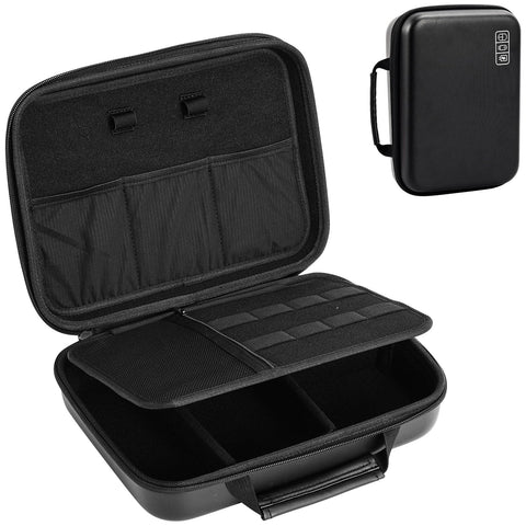ProCase Hard Travel Electronic Organizer Case for MacBook Power Adapter Chargers Cables Power Bank Apple Magic Mouse Apple Pencil USB Flash Disk SD Card Small Portable Accessories Bag