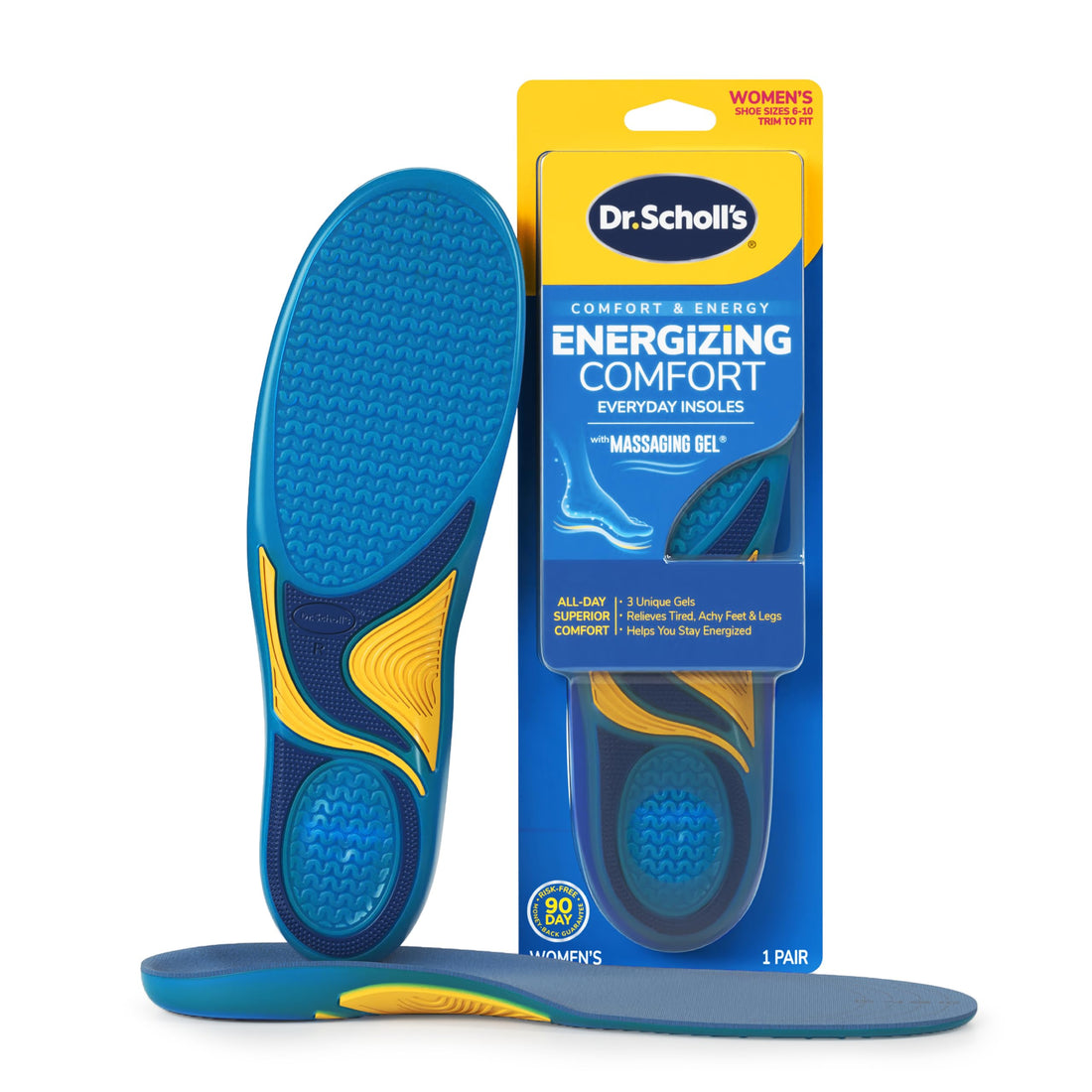 Dr. Scholl’s Massaging Gel Advanced Insoles All-Day Comfort that Allows You to Stay on Your Feet Longer (for Women's 6-10, also Available for Men's 8-14)