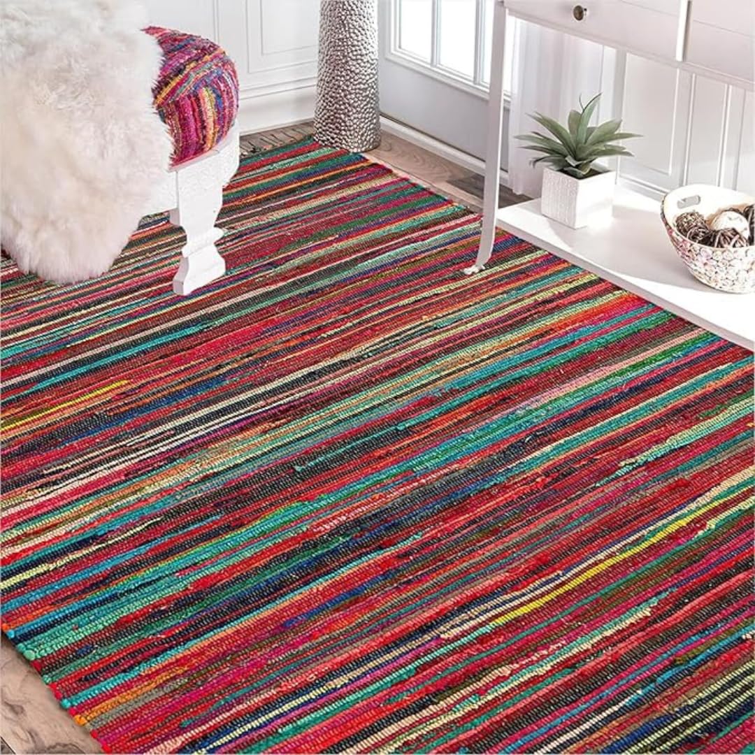 Antiques Kilim Rug Multicolor Different Sizes for Open Places Handmade (185 * 250)