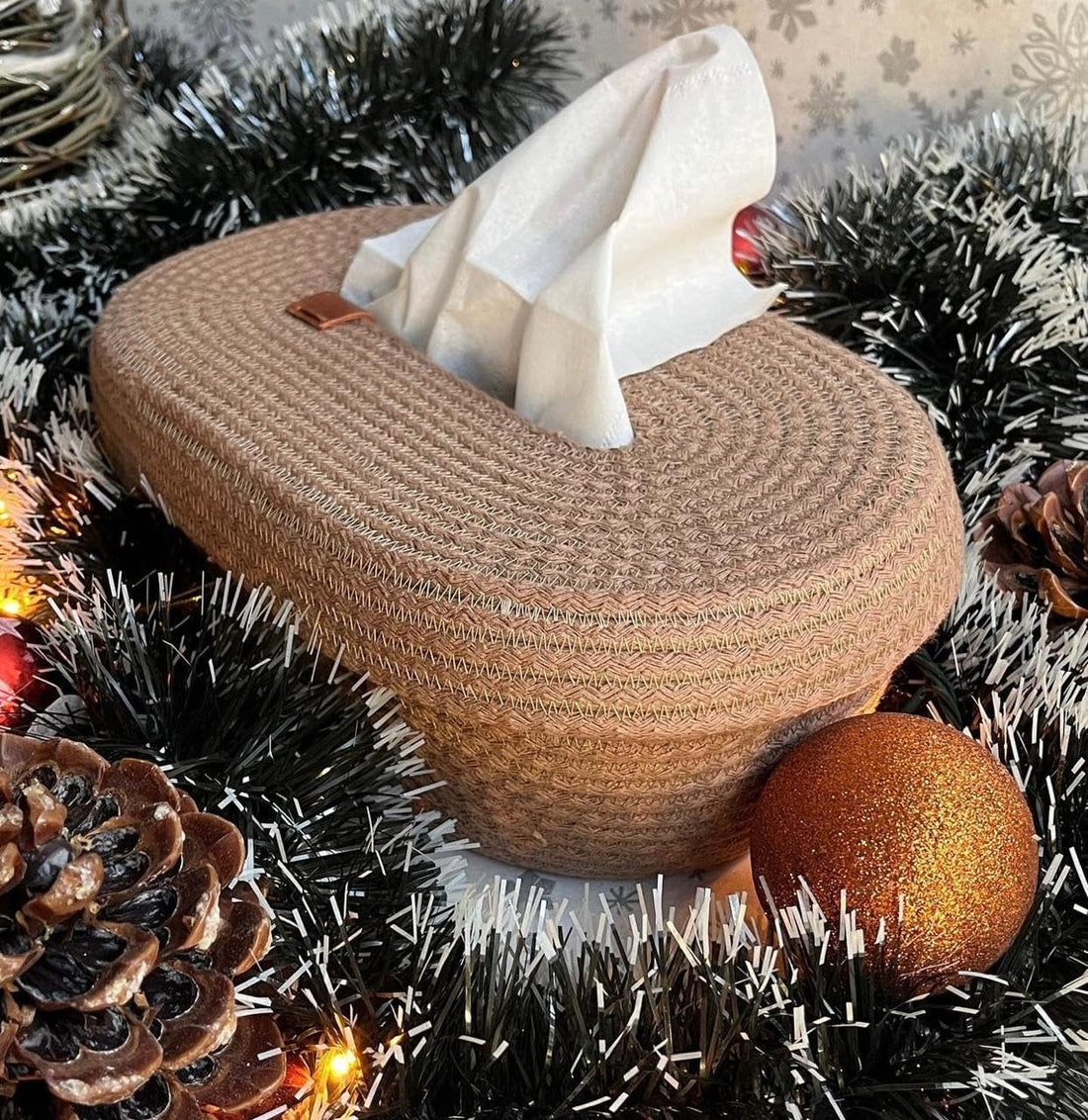 Elegant Woven Tissue Box,(27×14×7),from woven it