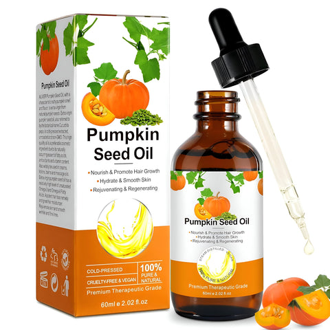NATURAL PUMPKIN SEED OIL - Try our Natural Pumpkin Seed Oil that works for all hair types, improves scalp health and gives your hair brilliant shine and volume.