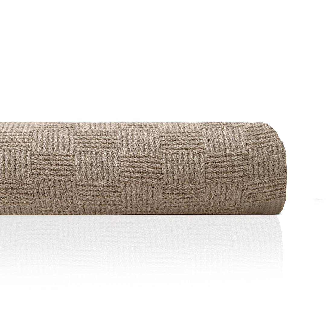 Egyptian cotton Leno throw blanket,ultra-soft & lightweight with an elegant woven design,king size 255x225 cm, Light cafe