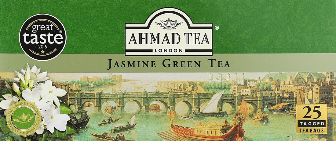 Ahmad Tea Green Tea w/ Jasmine 25 Tagged