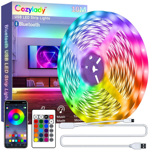 Cozylady 10m USB Bluetooth led strip light