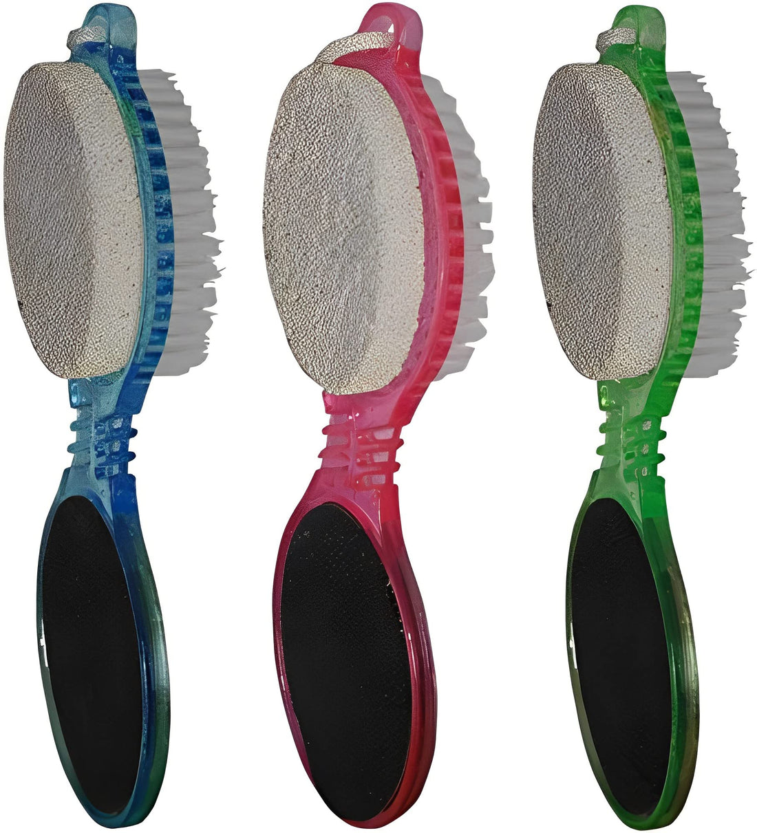 Foot care 3 in 1 - pumice, brush and foot file - multi color