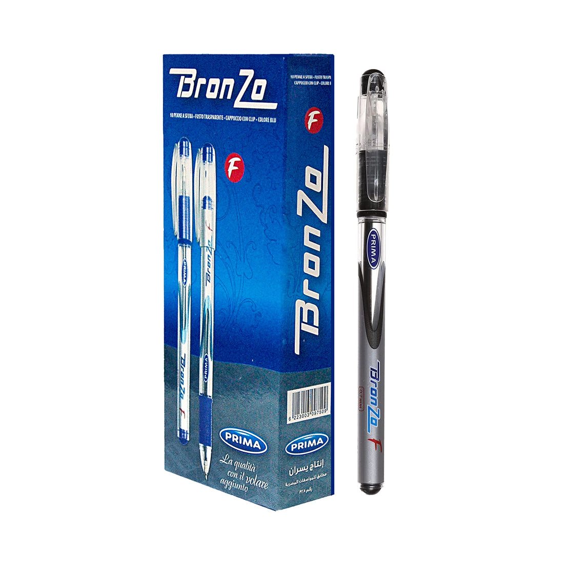 Prima Bronzo/Pack of 10 Pens/Black