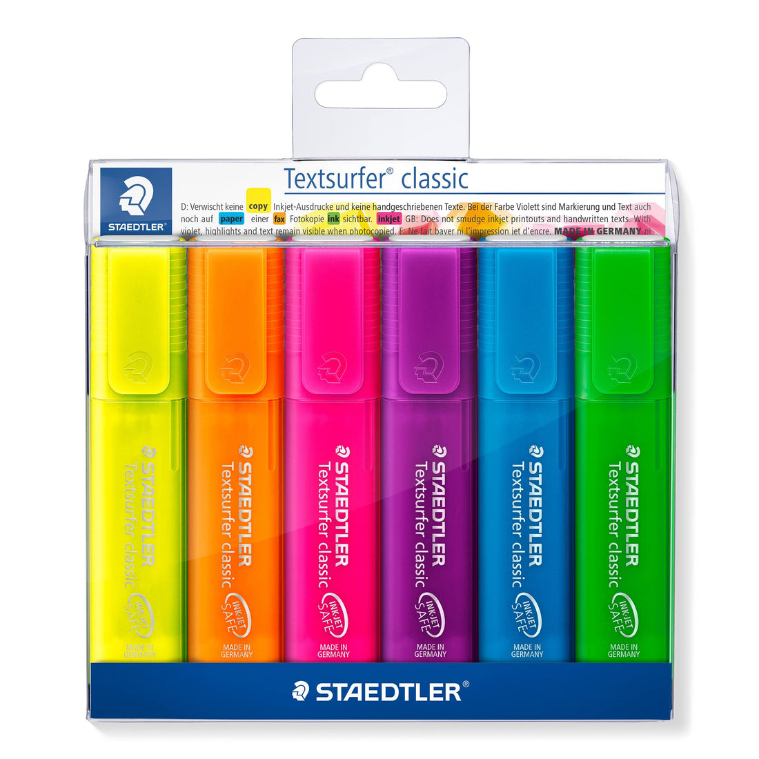 Staedtler textsurfer classic 364 p wp6 highlighter - set of 6