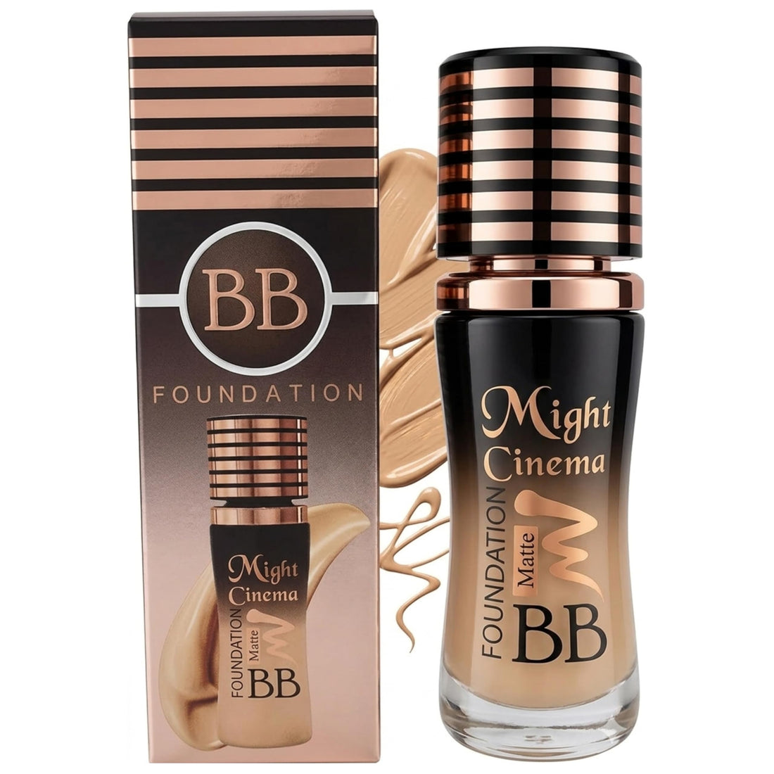 Foundation, Flawless Soft Matte Liquid Foundation 24 HR Oil Control Concealer Foundation Makeup 103