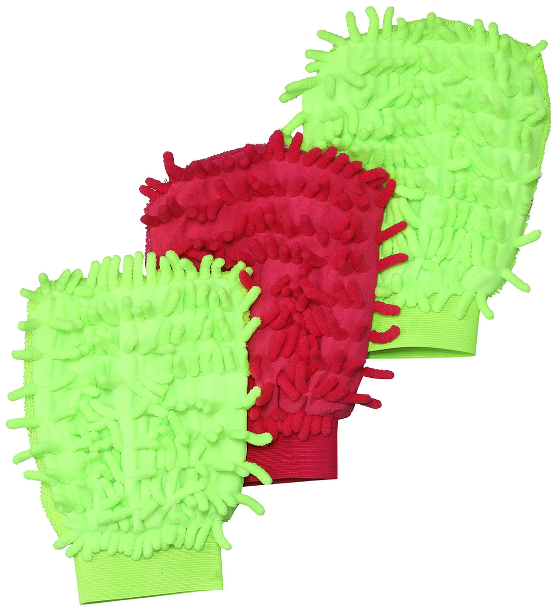 3X MICROFIBER PREMIUM WASH MITT GLOVES MULTIPURPOSE HOUSE CAR GLASS LCD CLEANING