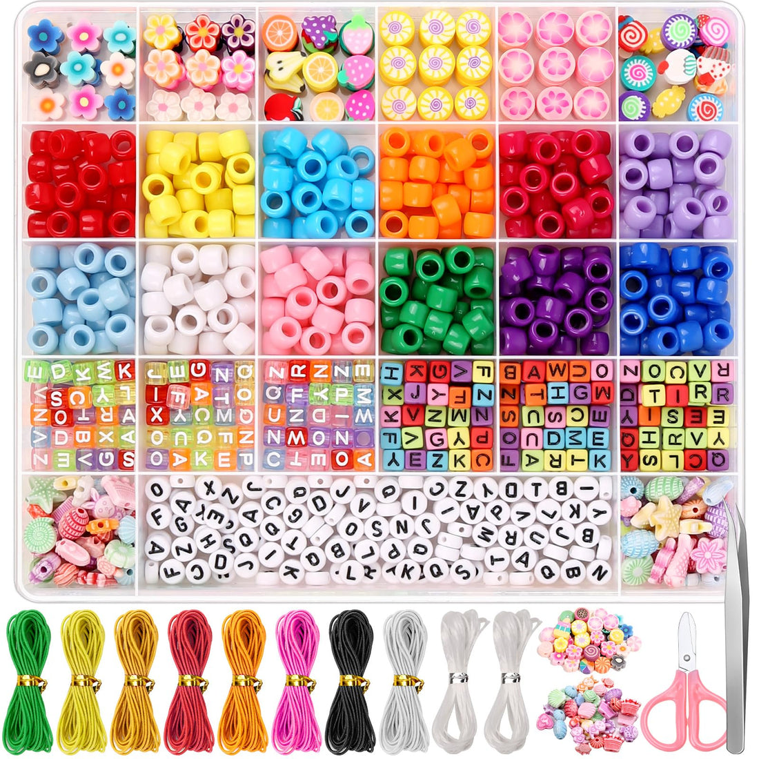 cridoz Beads for Bracelet Making, Bead Kit with Assorted Beads for Crafters DIY Bracelets and Jewelry Making