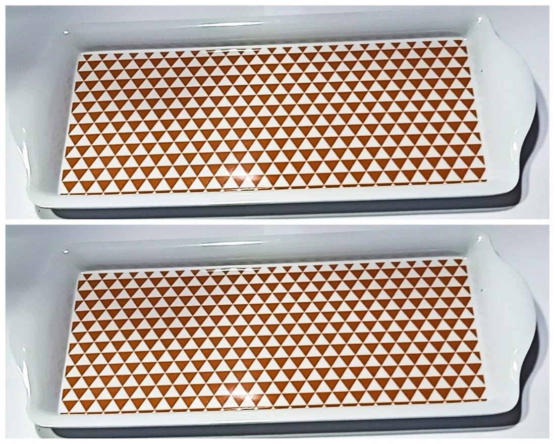 Melamine serving tray set of 2 pieces ..