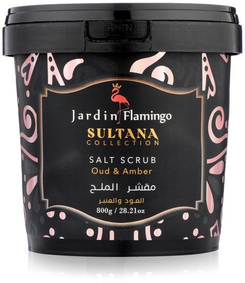 Jardin Flamingo Oud and Amber Sultana Salt Scrub 800 g