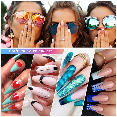 Nail Brushe for Acrylic Application Pure Handmade Round Shape,Professional Nail Art Brush Manicure for Women (Pink-NO - 4)