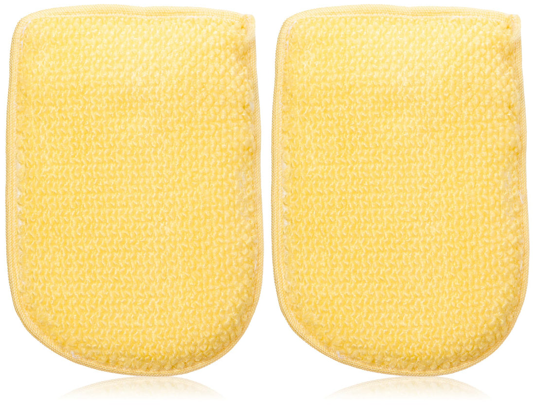 Treprof Tre-5117 Small Natural Oval Glove Double-Faced Massage Loofah For Bath, Spa, And Shower – Beige – Pack Of 1