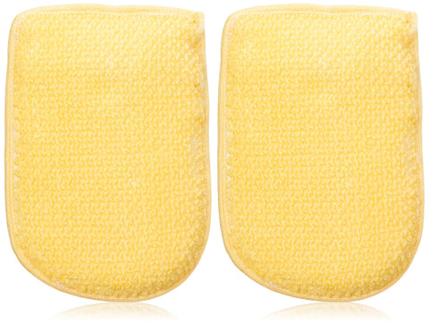 Treprof Tre-5117 Small Natural Oval Glove Double-Faced Massage Loofah For Bath, Spa, And Shower – Beige – Pack Of 1