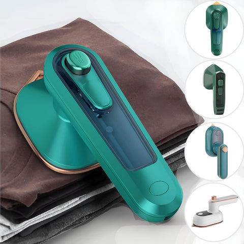 Steam Iron - Portable Iron for Clothes and Various Fabrics, Effectively Removes Wrinkles and Creases, Sterilizes and Deodorizes, Safe to Use on All Types of Fabrics Including Silk, Cotton, Wool.
