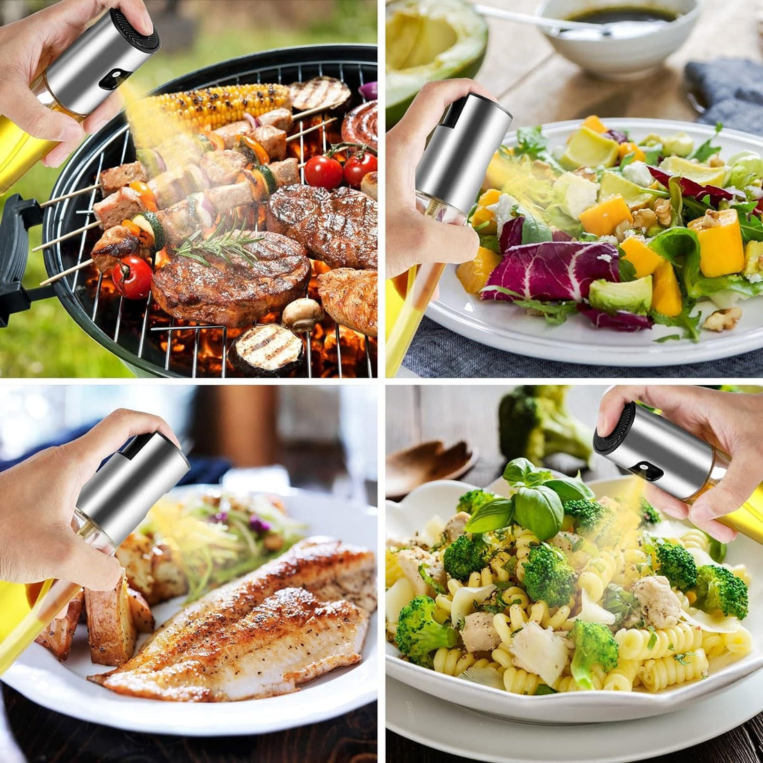 Kitchen Essential Oil Spray Bottle for Air Fryer, Vegetables, Vinegar, Oil, Mini Tool for Baking, Salad Decoration, BBQ, Roasting Tasks, Best Product Supplier Pegui Bell (1)