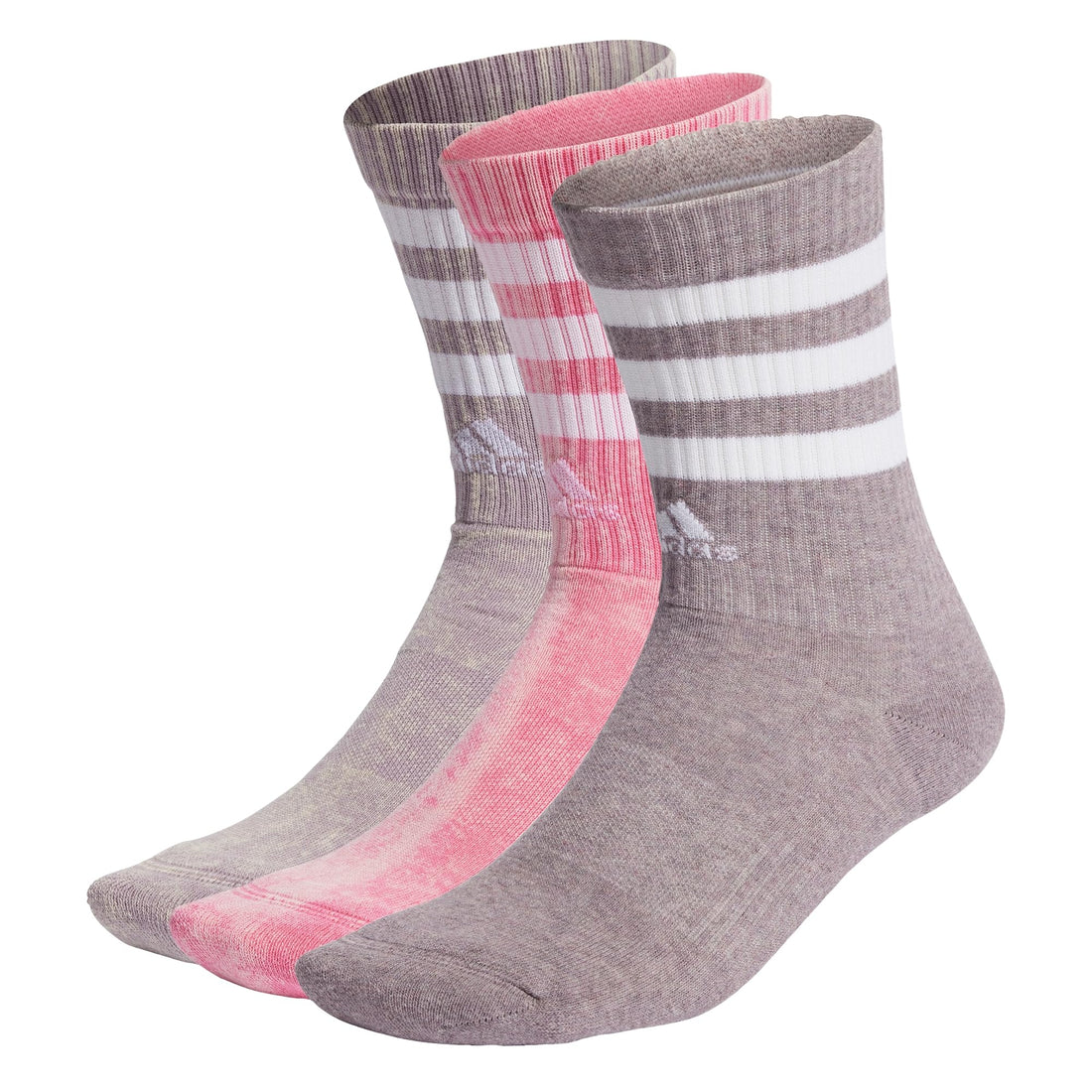 adidas Unisex 3S C CRW WASH3P crew socks