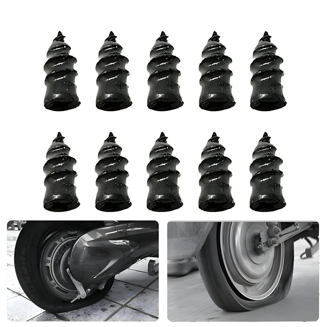 Car Tire Repair Rubber Nails, Motorcycle Tire Repair Tool, Quick Repair Tool, Easy and Quick to Use, Now in Al-Israa (20 Nails)