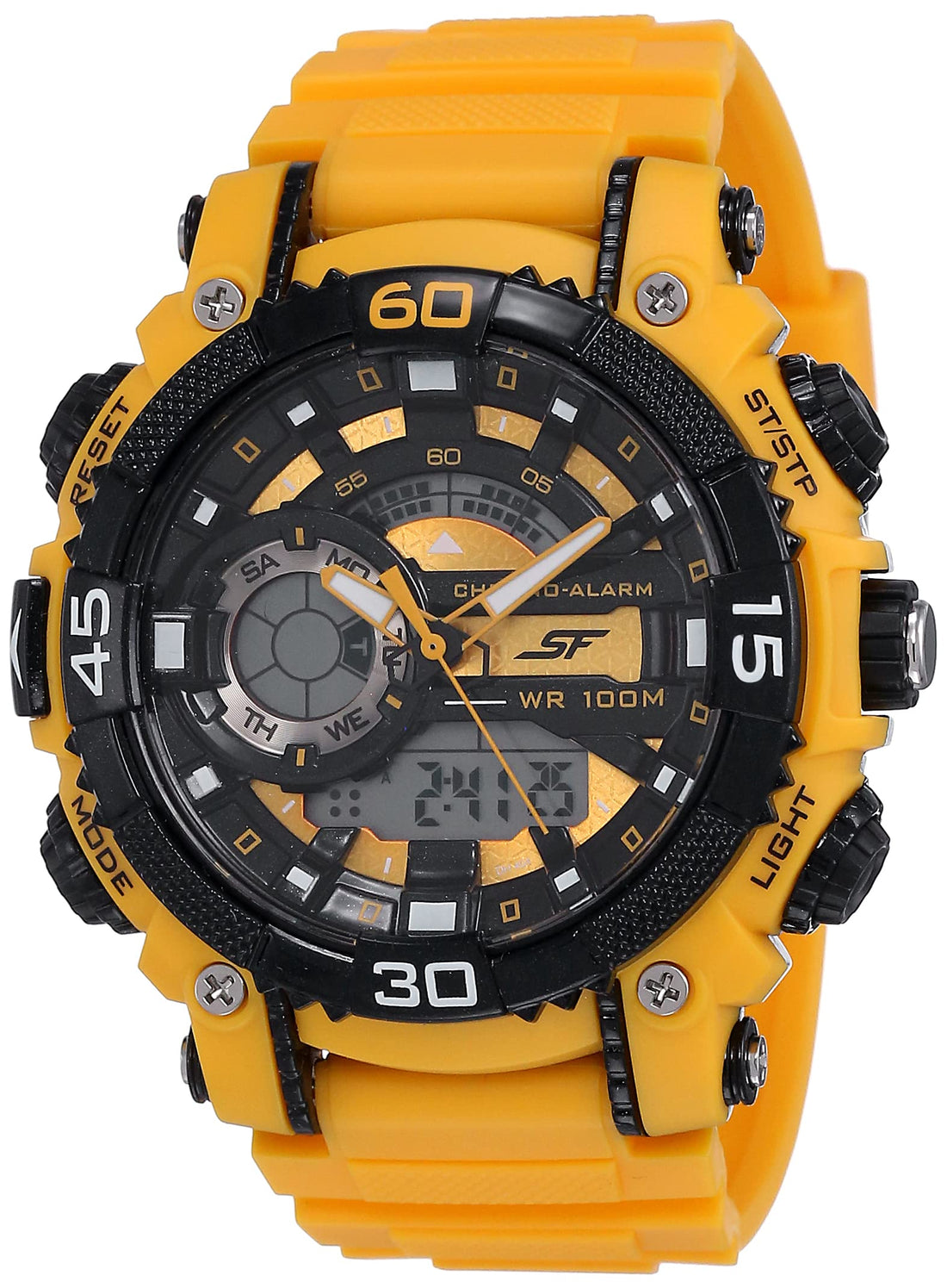 SONATA 77070PP05 Watch for Men Analog - Digital Black Plastic Band