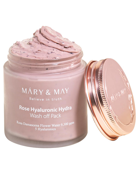 Mary & May Vegan Rose Hyaluronic Hydra Wash Off Pack 125g